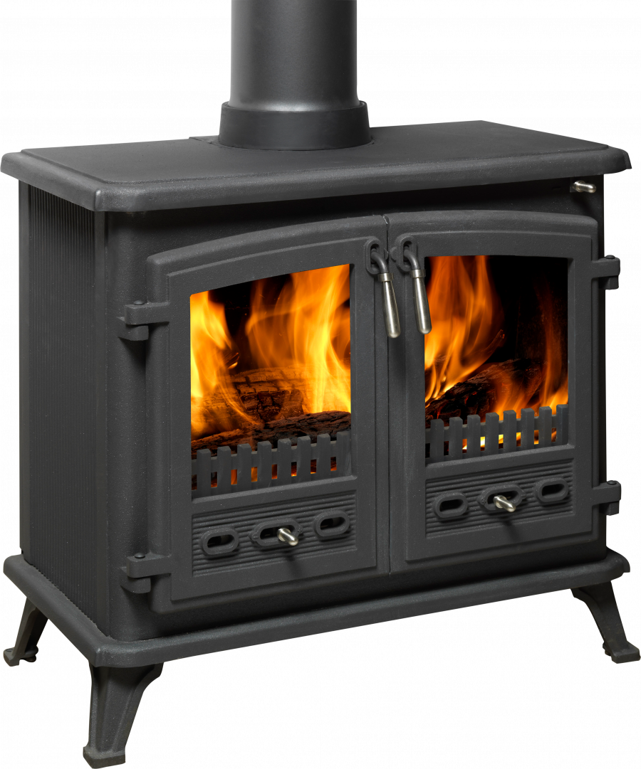 Wst12 Westcott 12 Solid Fuel Stove Steel Handles Right - Wood-burning Stove Clipart (900x1081), Png Download