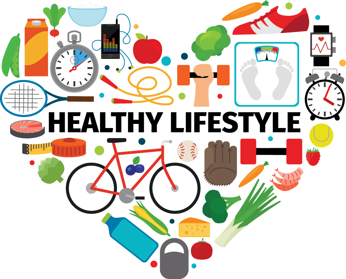 Healthy Lifestyle Png - Healthy Lifestyle Clipart (1100x887), Png Download