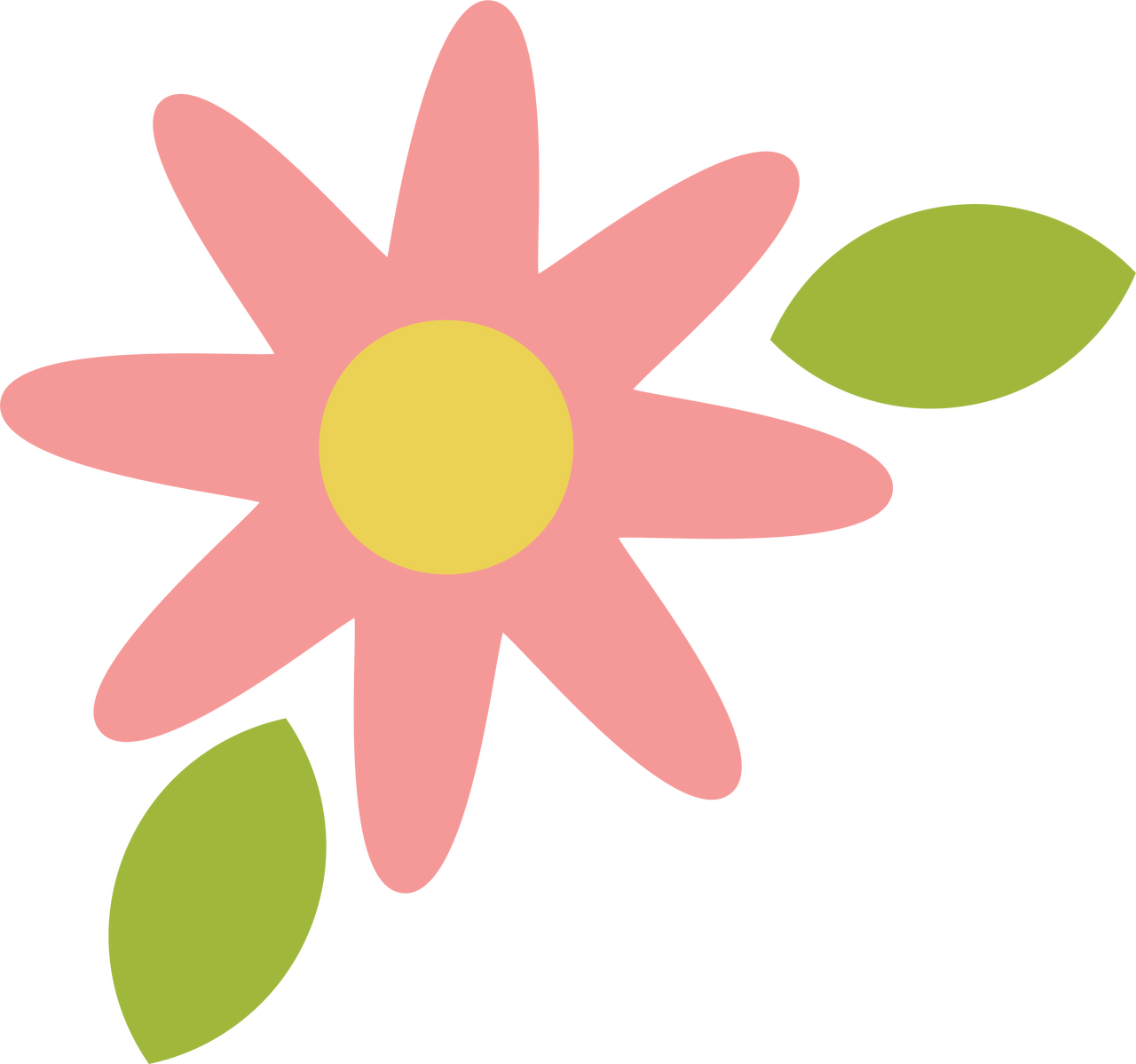 Snap Clip Flower - Png Download (1280x1199), Png Download