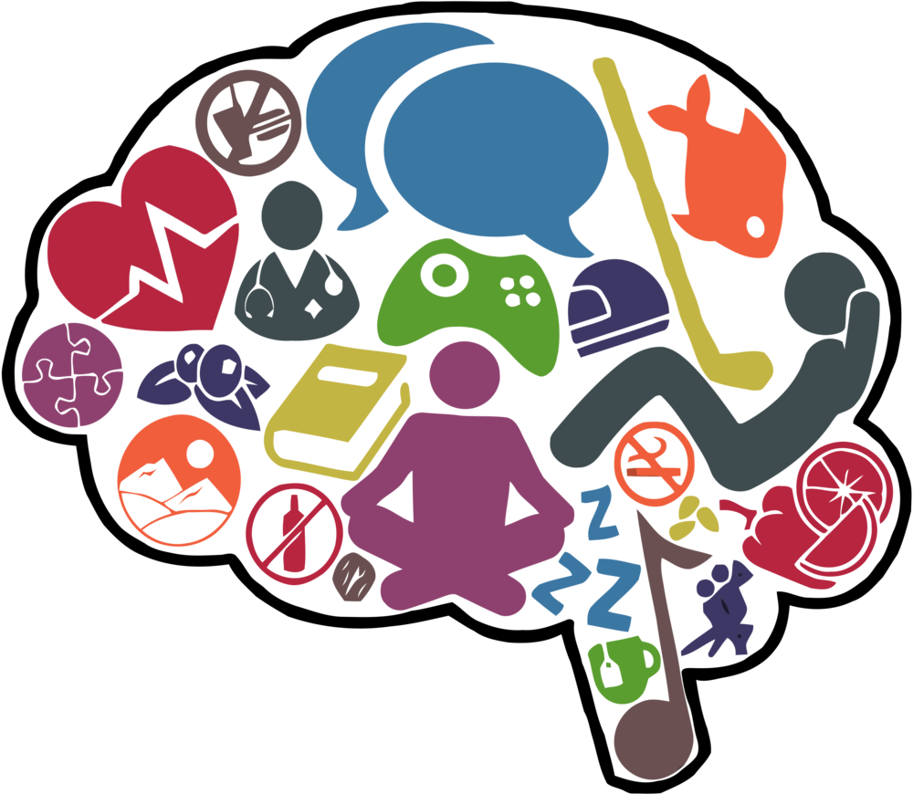 Health Clipart Happy Healthy - Happy Brain Clip Art - Png Download (1000x870), Png Download