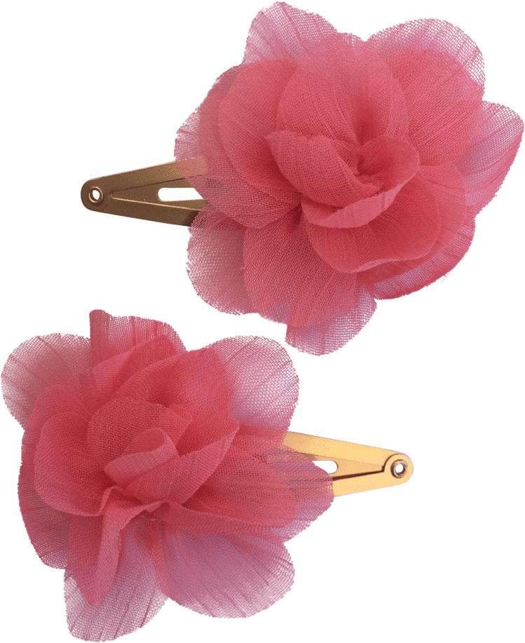 Puff Pc Ponytails And Fairytales Hair Clips - Artificial Flower - Png Download (1024x1024), Png Download