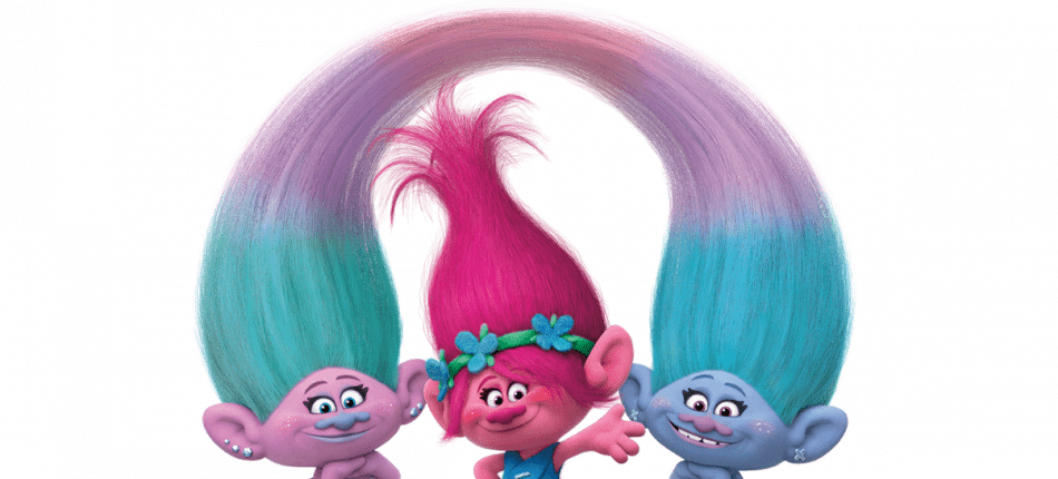 Trolls - Trolls Poppy Satin And Chenille Clipart (950x430), Png Download