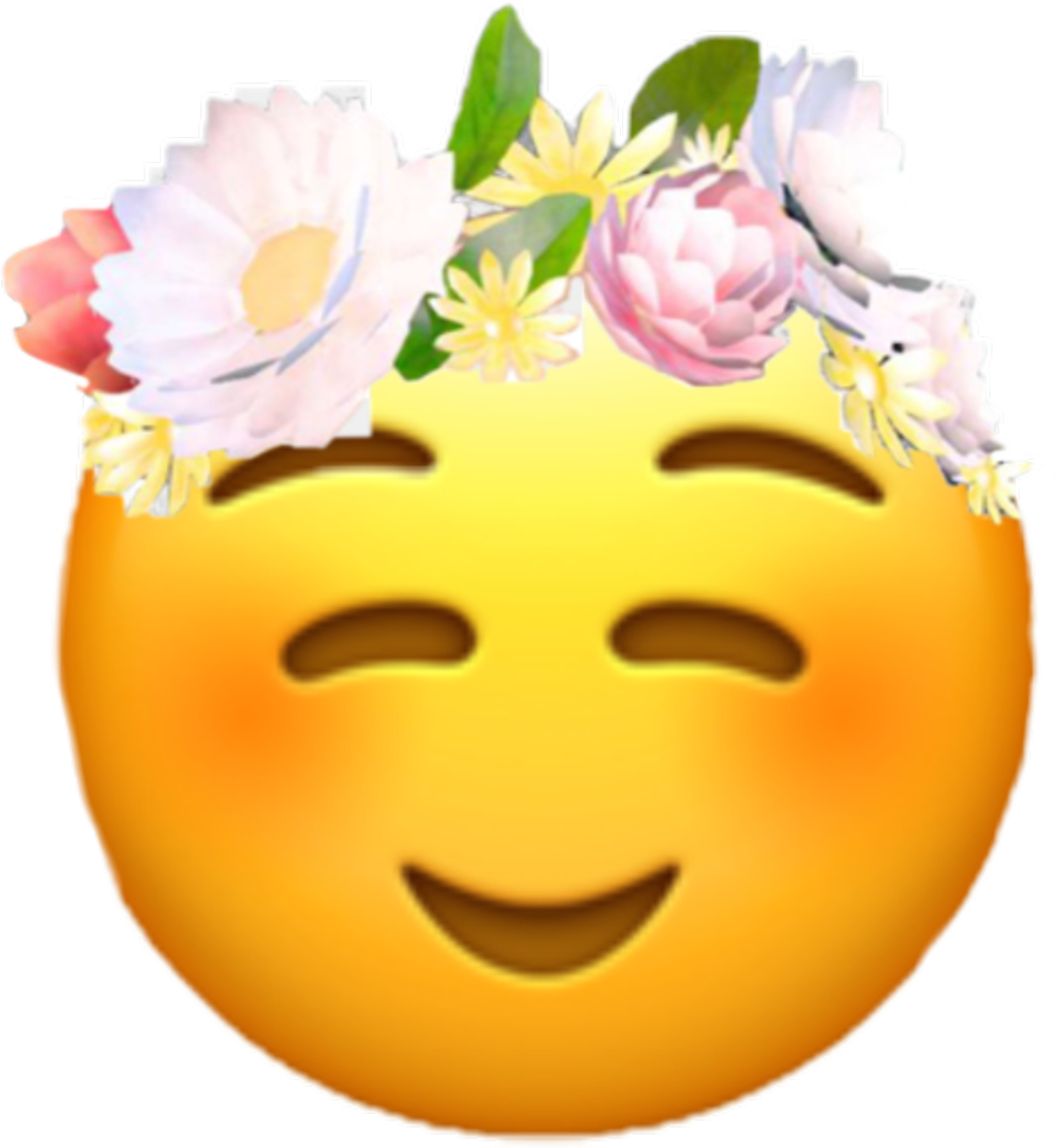 Sticker Emoji Snapchat Snapchatfilter Flowers - New Heart Face Emoji Clipart (1024x1114), Png Download