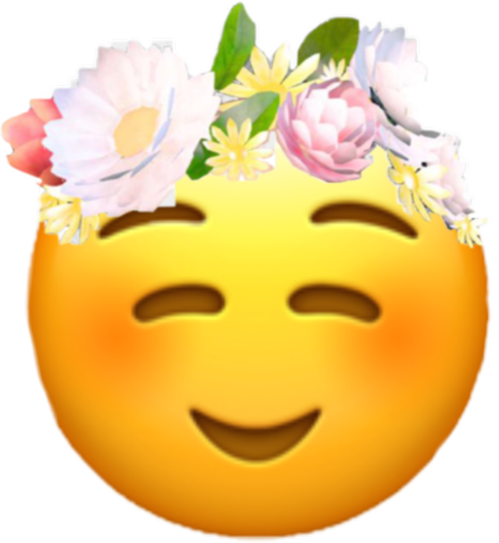 Sticker Emoji Snapchat Snapchatfilter Flowers New Heart Face Emoji