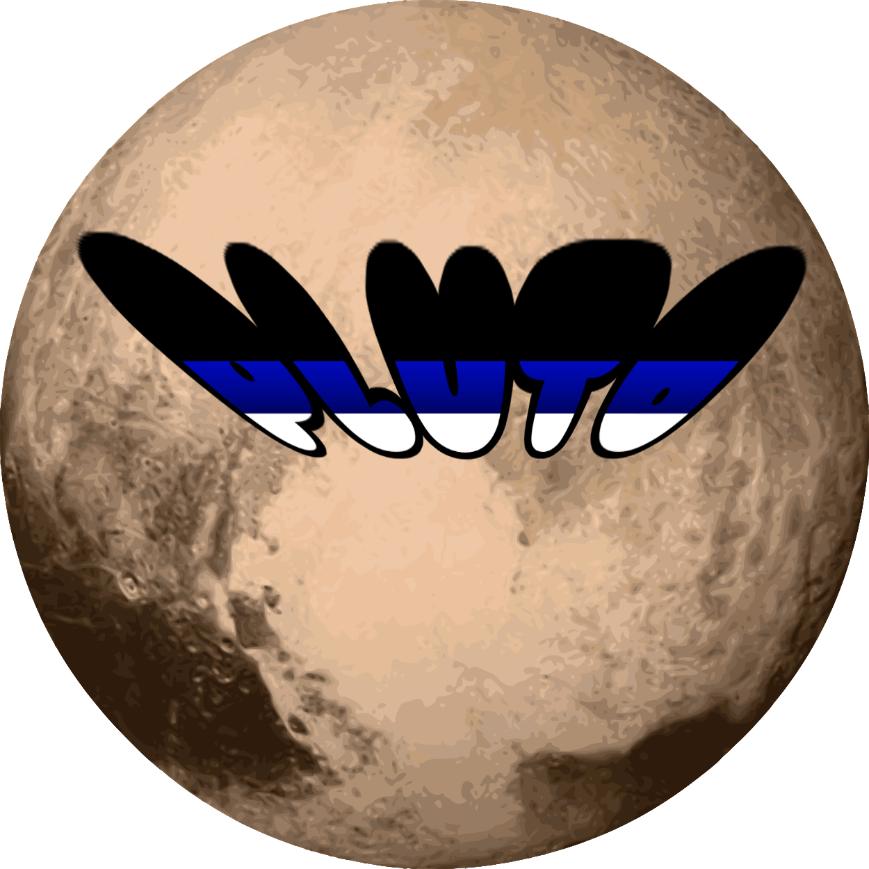The Resurrection Of Pluto - Dwarf Planet Pluto Clipart - Png Download (1250x1250), Png Download