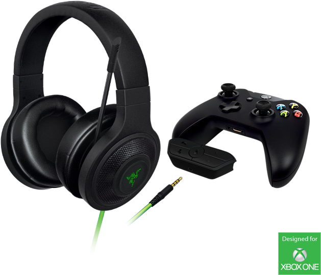Gaming Headset Png - Razer Kraken Pro V2 Xbox One Clipart (655x539), Png Download