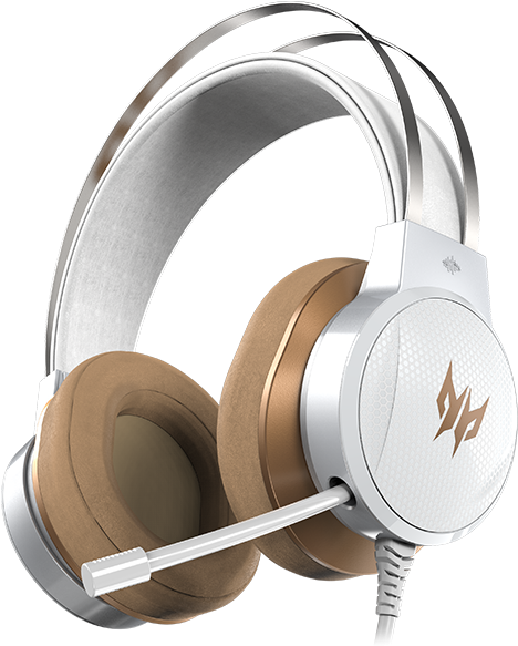 Predator Galea 300 White Gaming Headset Clipart (720x640), Png Download