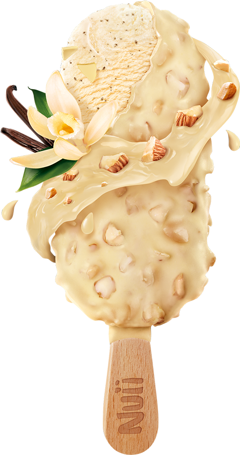 White Choc Vanilla - Ice Cream Bar Clipart (612x943), Png Download