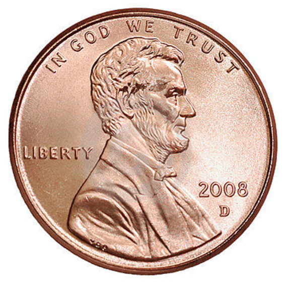 Penny Wars Off To A Good Start - 2008 Penny Clipart (597x600), Png Download