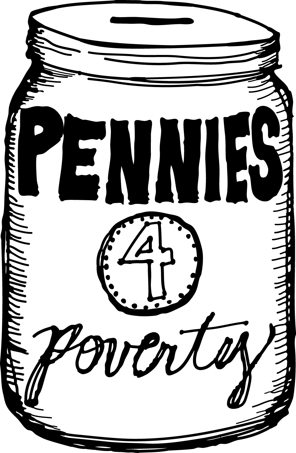 Pennies 4 Poverty Lo - Transparent Background Poverty Clipart (1040x1591), Png Download