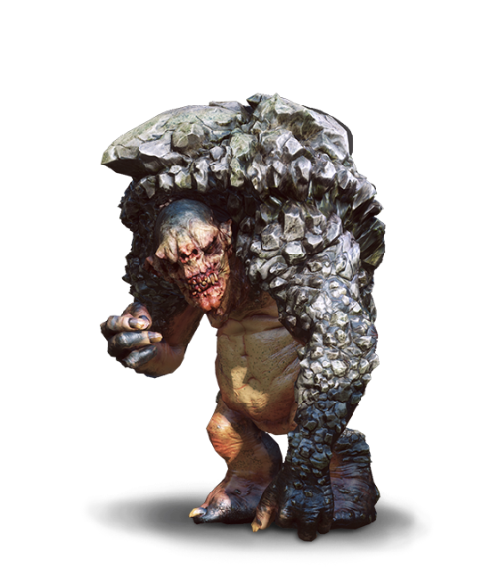 Rock Troll - Witcher 3 Troll Clipart (654x727), Png Download