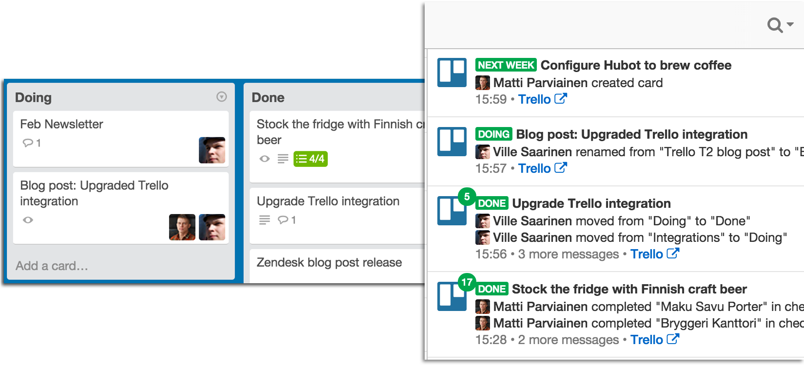 Flowdock's New Trello Integration - Trello Github Integration Clipart (1648x770), Png Download