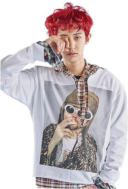 Chanyeol Png - Exo Lucky One Png Clipart (528x659), Png Download