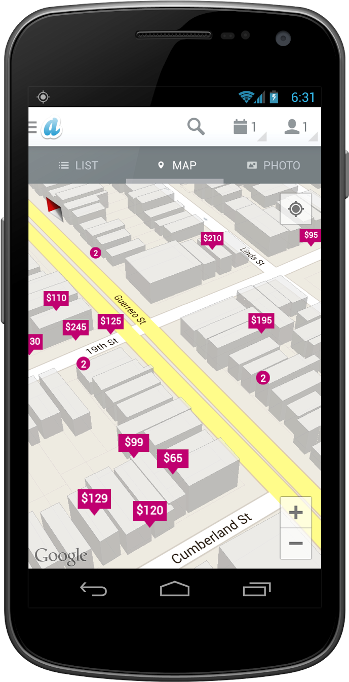 Android Google Maps Api String Inside The Marker Icon - Airbnb Google Map Marker Clipart (921x1600), Png Download