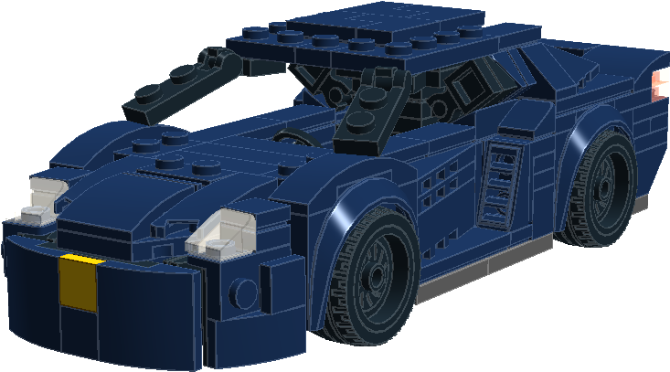 Dark Blue Lambo - Model Car Clipart (1006x674), Png Download