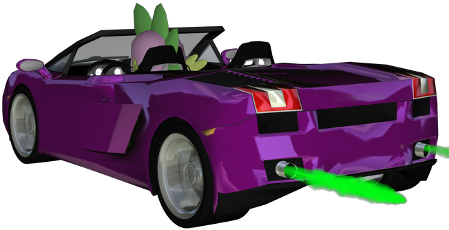 Sparkyfox, Car, Cg, Driving, Fire, Lamborghini, Lamborghini - Lamborghini Gallardo Clipart (664x745), Png Download