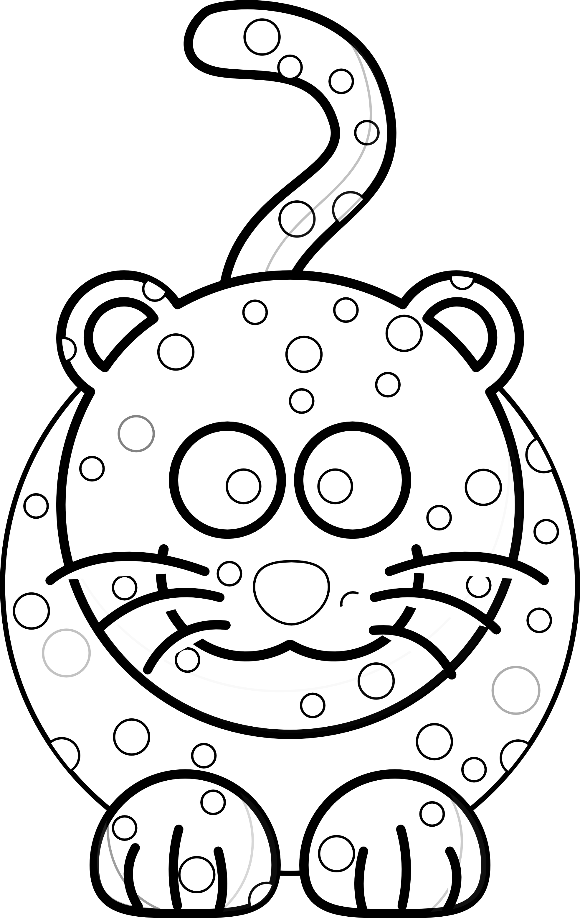 Stuffed Animal Clipart Clipart Best - Cat Clipart Black White - Png Download (1969x3115), Png Download
