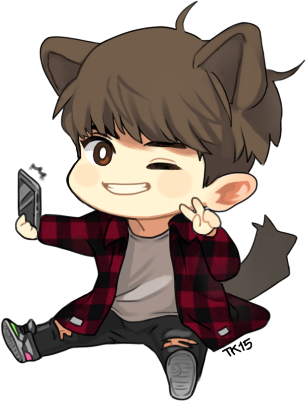 Chanyeol Chibi Png - Exo Chanyeol Edit Amino Clipart (894x894), Png Download