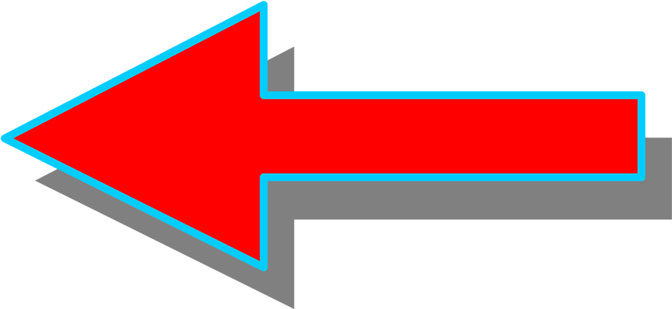 Double Sided Arrow - Red Arrow Pointing To The Left Clipart (958x441), Png Download