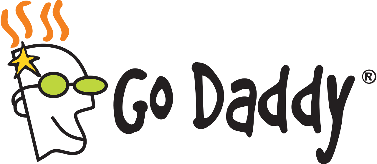 File - Godaddy - Svg - Godaddy Png - Go Daddy Clipart (1280x558), Png Download