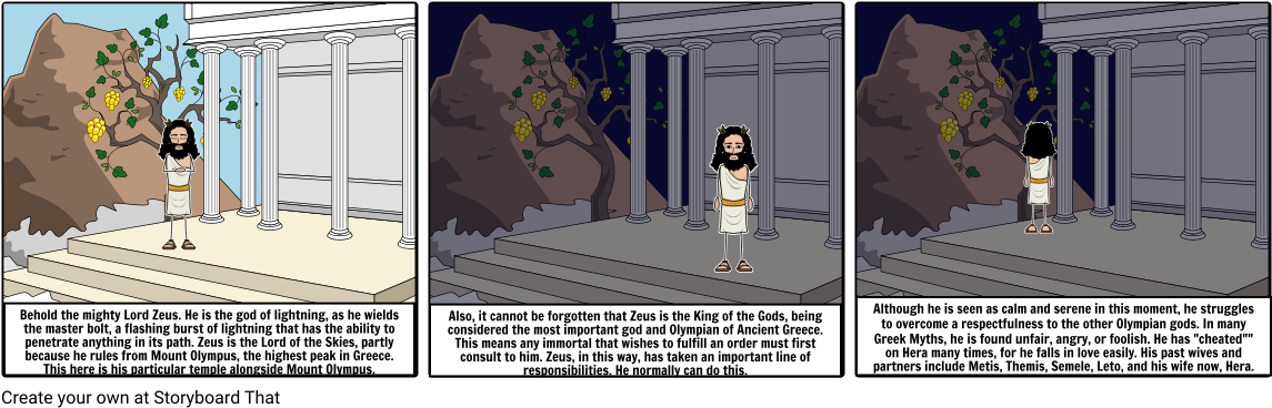 Zeus - Cartoon Clipart (1164x385), Png Download