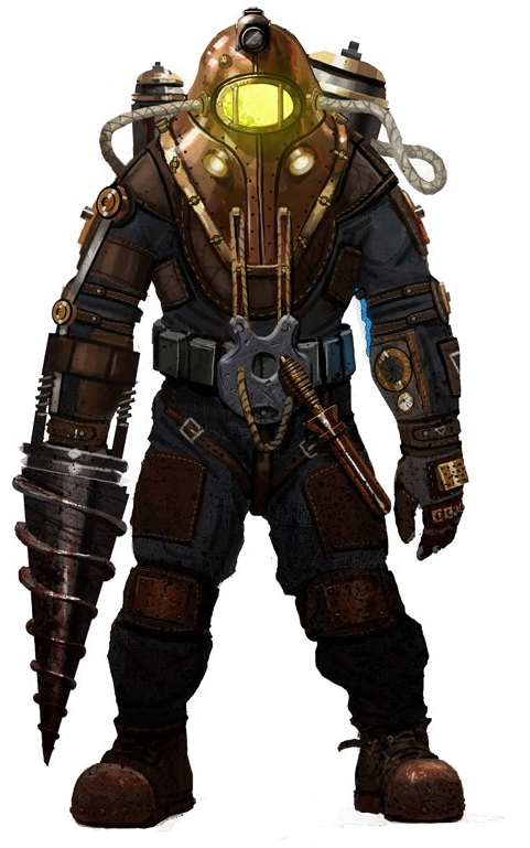 Big Daddy Png Image - Big Daddy De Bioshock Clipart (481x769), Png Download
