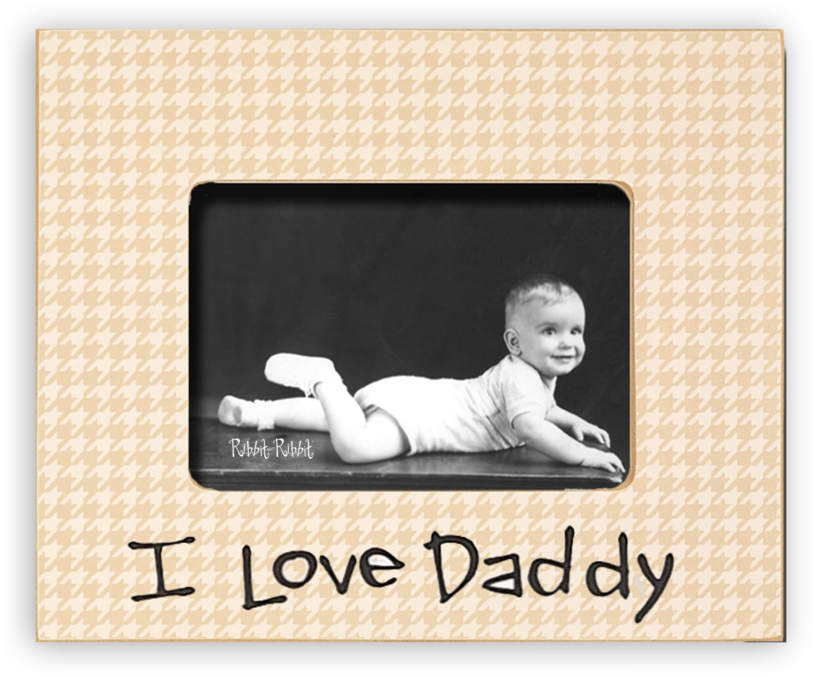 I Love Daddy Cream 5×7 - Picture Frame Clipart (1024x1024), Png Download