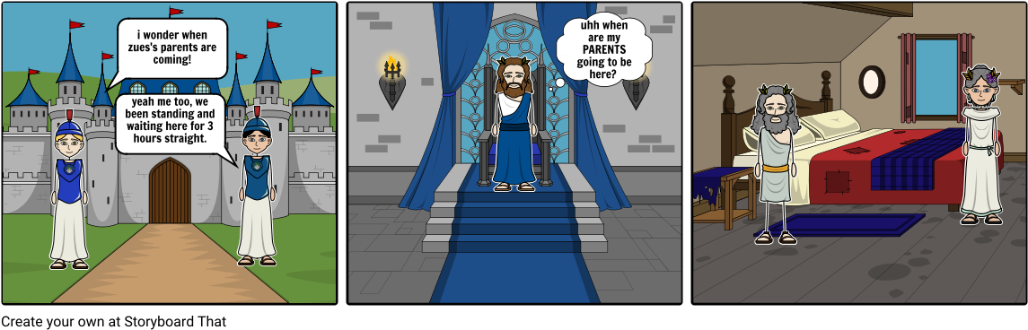 Zeus - Cartoon Clipart (1164x385), Png Download