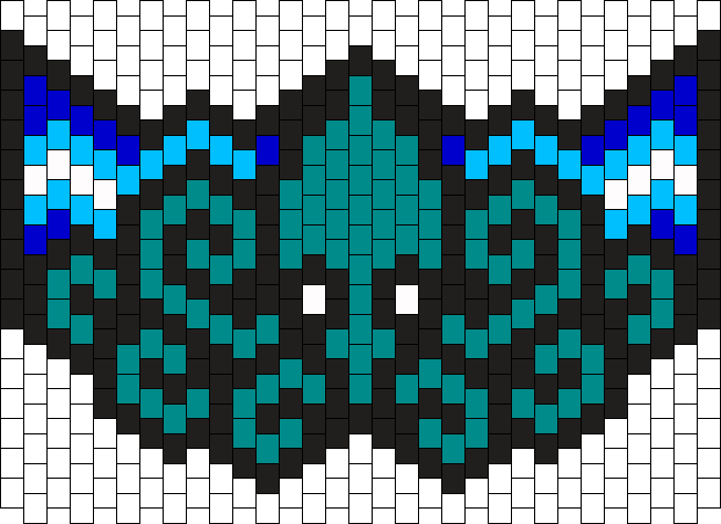 Kraken Mask Bead Pattern - Kandi Mask Patterns Clipart (652x474), Png Download