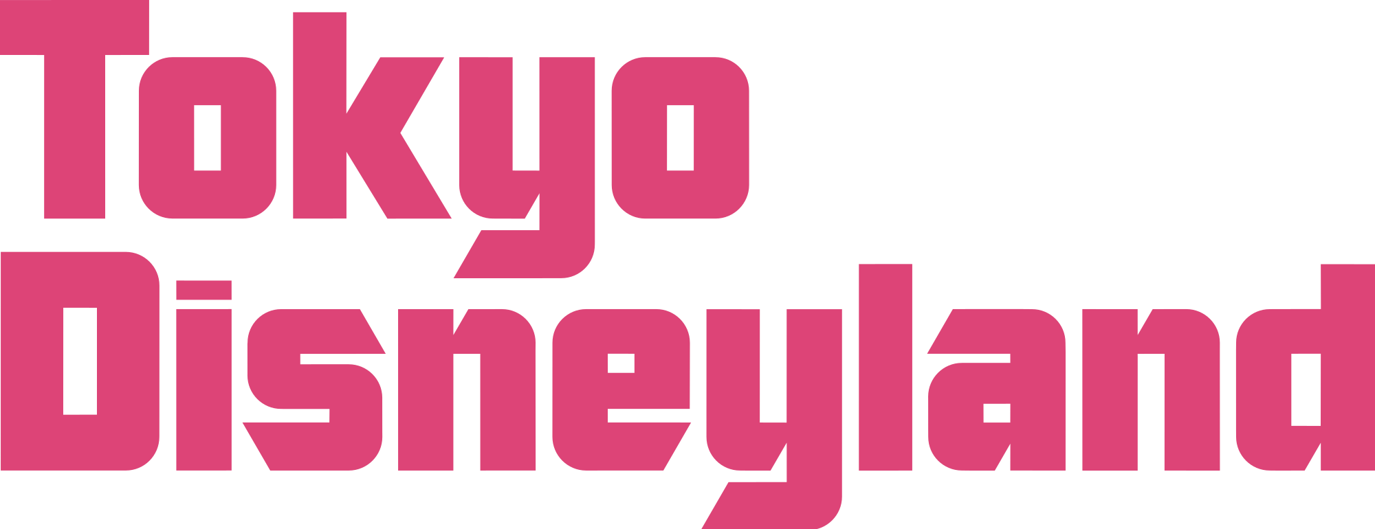 Disneyland Logo Png - Tokyo Disneyland Logo Clipart (2000x770), Png Download