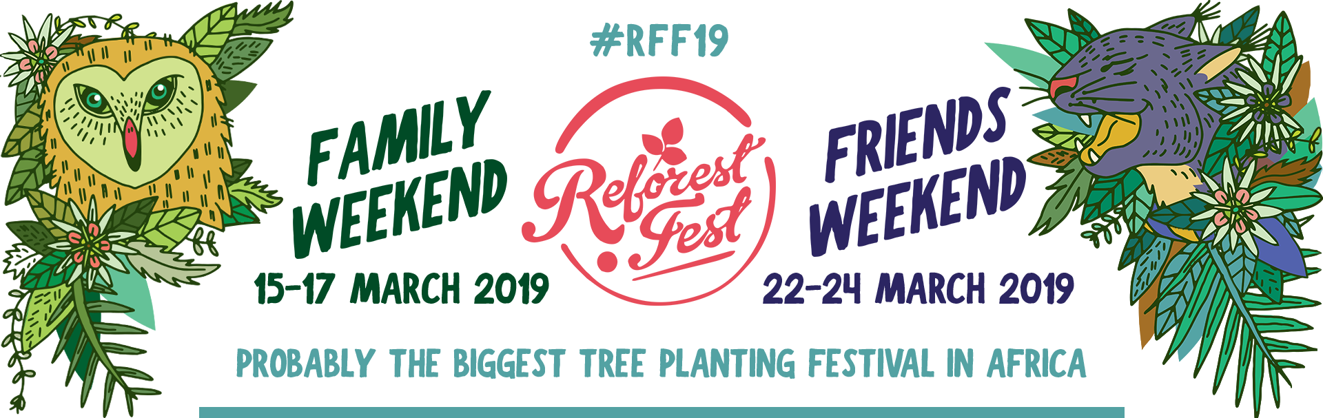 Book Now For The 2019 Reforest Fest's Family Weekend - Poster Clipart (1920x607), Png Download