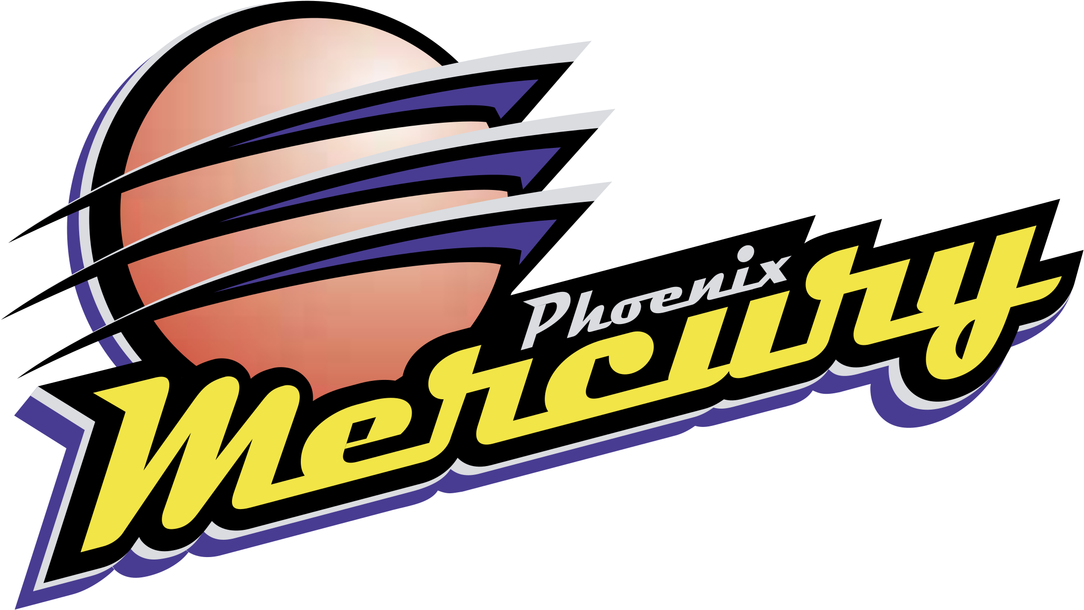 Phoenix Mercury Logo Png Transparent - Wnba Phoenix Mercury Logo Clipart (2400x2400), Png Download