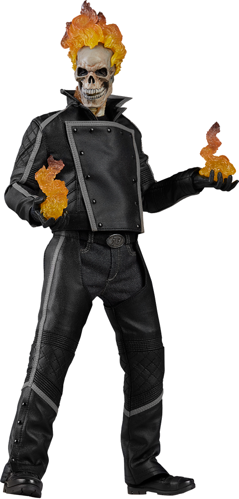 Marvel Ghost Rider Sixth Scale Figure By Sideshow Collectibl - Marvel Avengers Alliance X Men Clipart (480x1002), Png Download