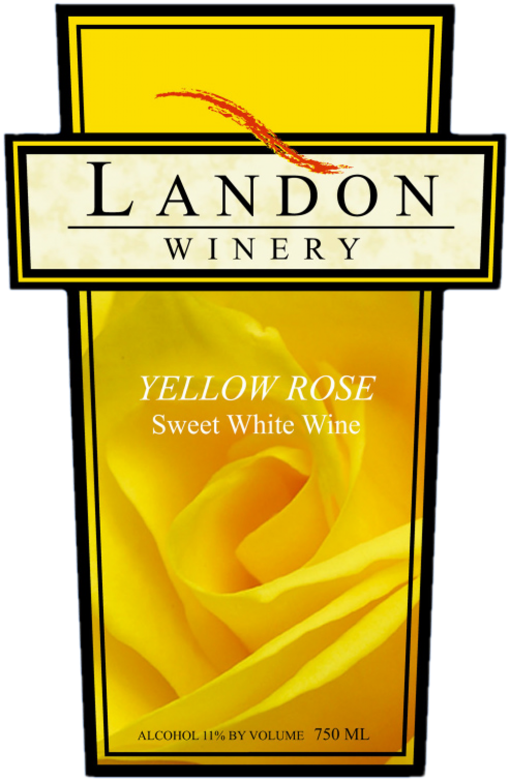 Yellow Rose - Landon Winery Clipart (1000x1533), Png Download