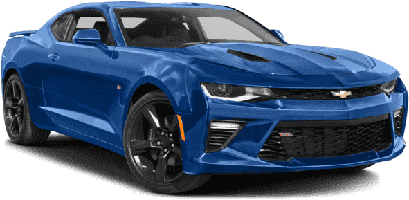 New 2018 Chevrolet Camaro Ss - Blue Sports Car Clipart (640x480), Png Download