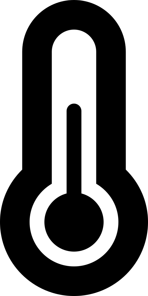 Thermometer Svg Png Icon Download Comments - Circle Clipart (490x980), Png Download