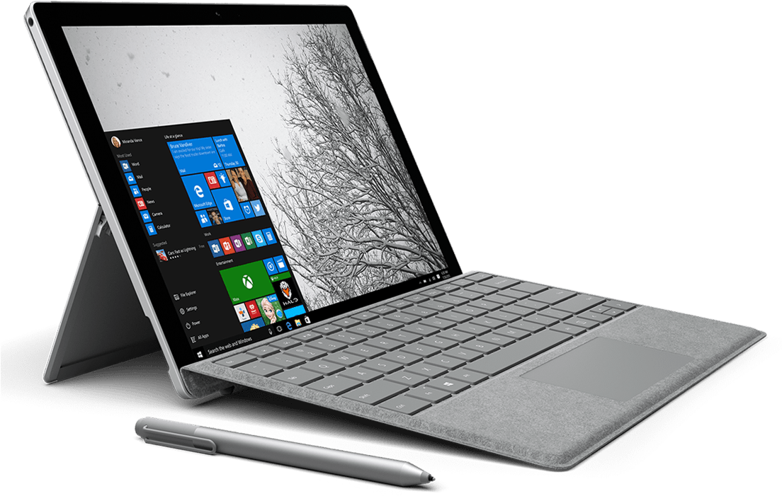 What Laptop Does Bill Gates Use - Surface Pro Platinum Cover Clipart (1488x970), Png Download