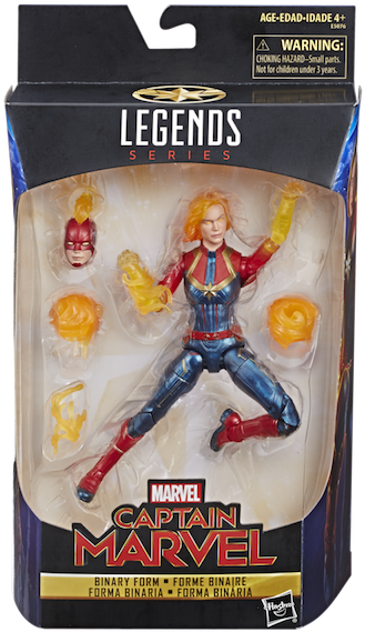 Hasbro Marvel Legends 6″ Captain Marvel Movie Figure - Marvel Legends Captain Marvel Exclusives Clipart (600x600), Png Download