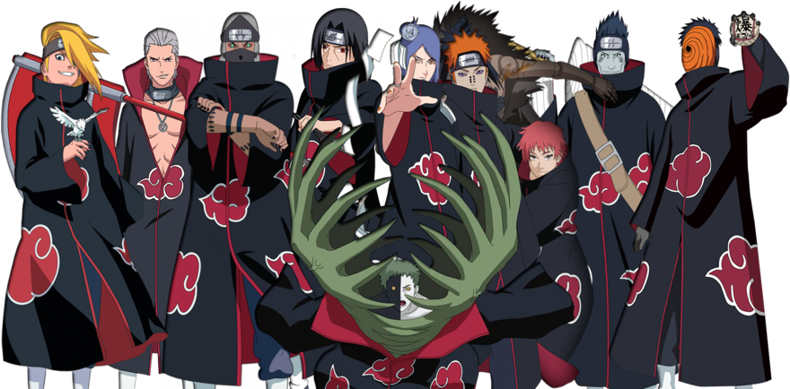 Akatsuki Member Clipart (900x433), Png Download