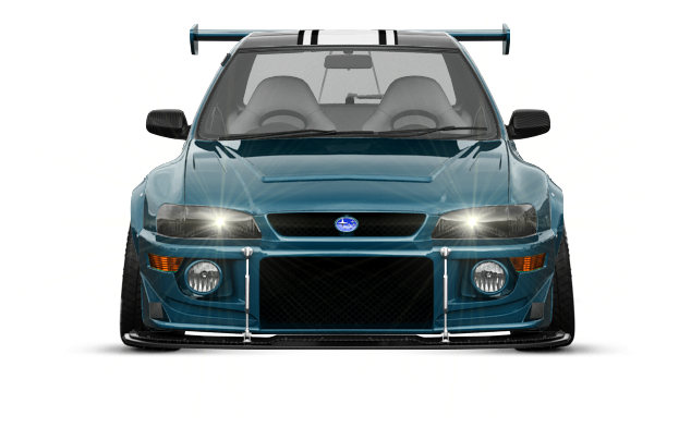 Subaru Impreza Wrx Sti 22b'99 By Ghost-rider - Mitsubishi Lancer Evolution Clipart (1004x500), Png Download