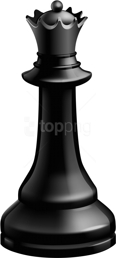 Free Png Download Queen Black Chess Piece Clipart Png - Queen Chess Piece Clipart Transparent Png (480x1045), Png Download