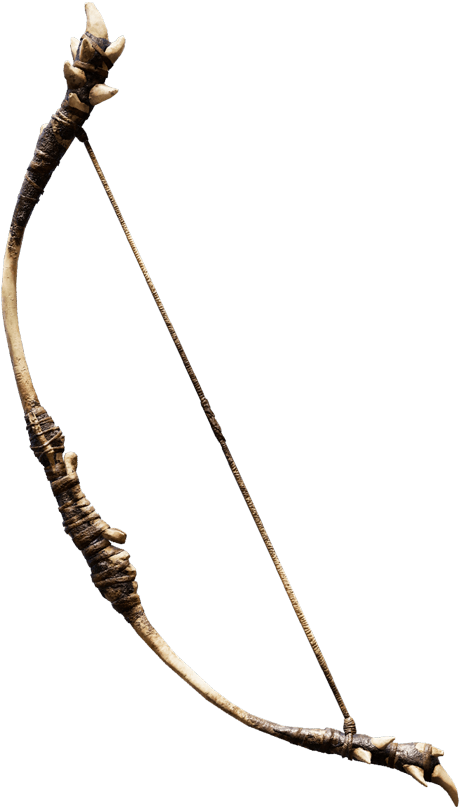 Drawn Club Weapon Drawing - Far Cry Primal Long Bow Clipart (504x806), Png Download