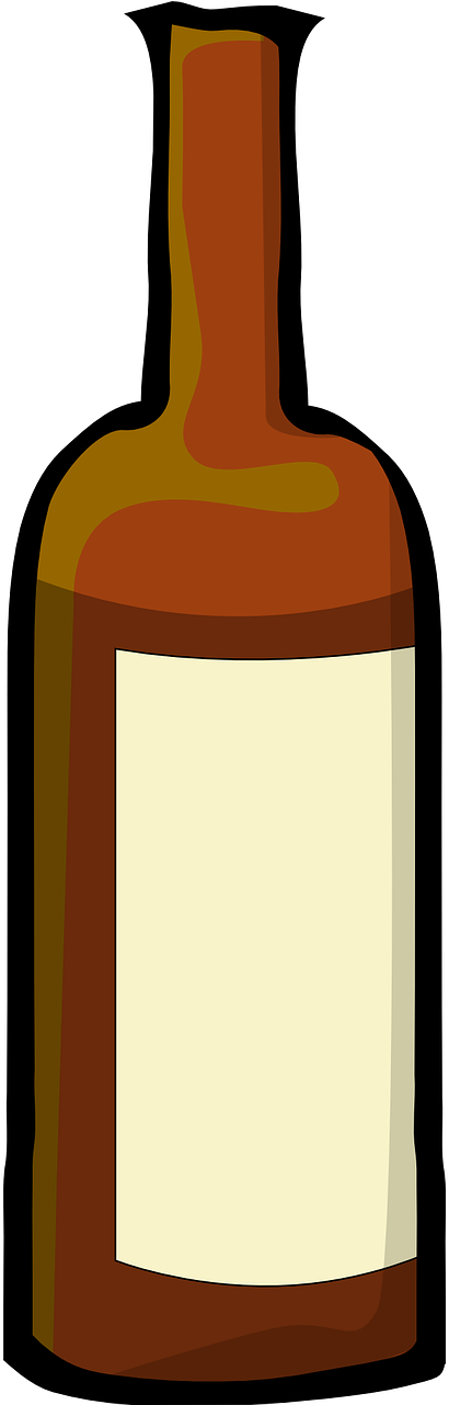Wine Bottle Clip Art - Png Download (410x1281), Png Download