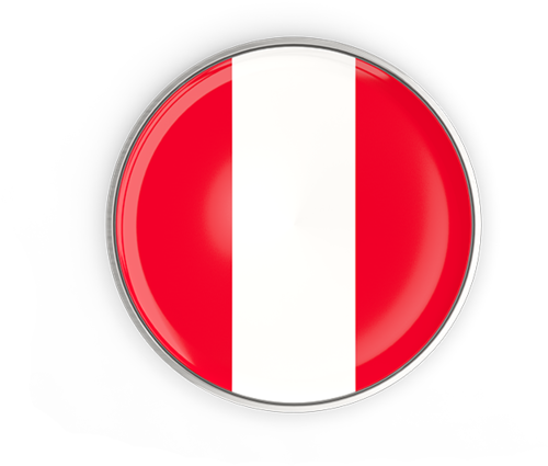 Illustration Of Flag Of Peru - Circle Clipart (640x480), Png Download
