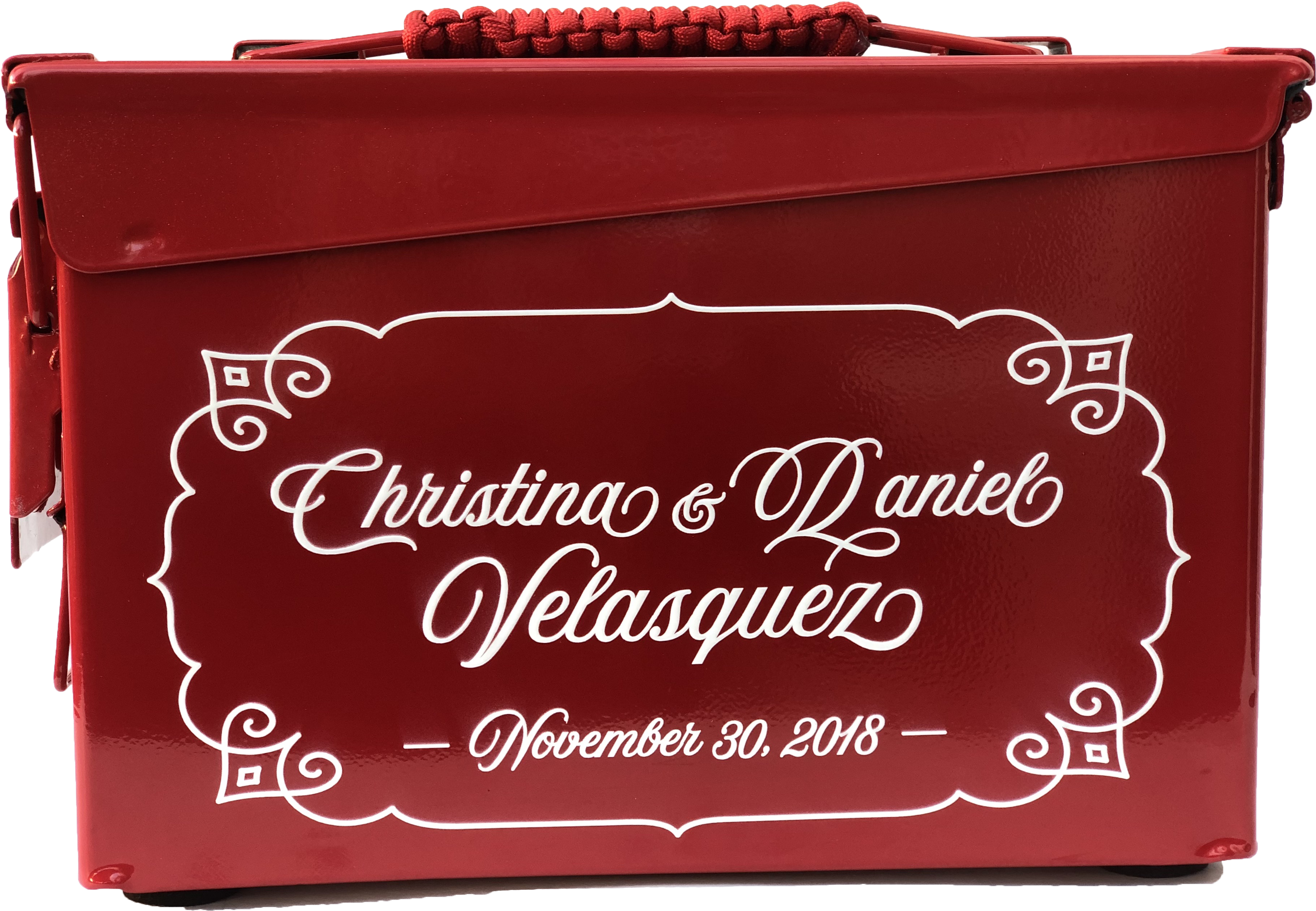 Custom Ammo Can Personalized Wedding Gift - Calligraphy Clipart (4032x3024), Png Download