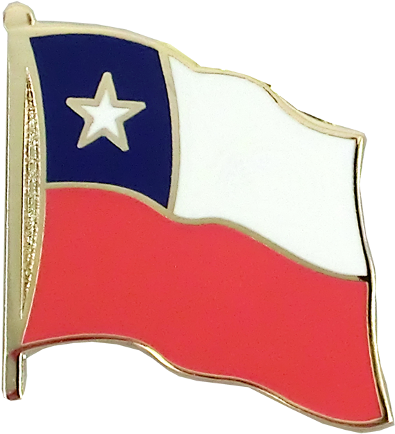 Flag Lapel Pin Chile - Flag Clipart (750x469), Png Download