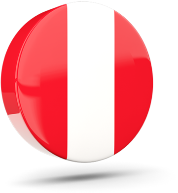 Illustration Of Flag Of Peru - Circle Clipart (640x480), Png Download