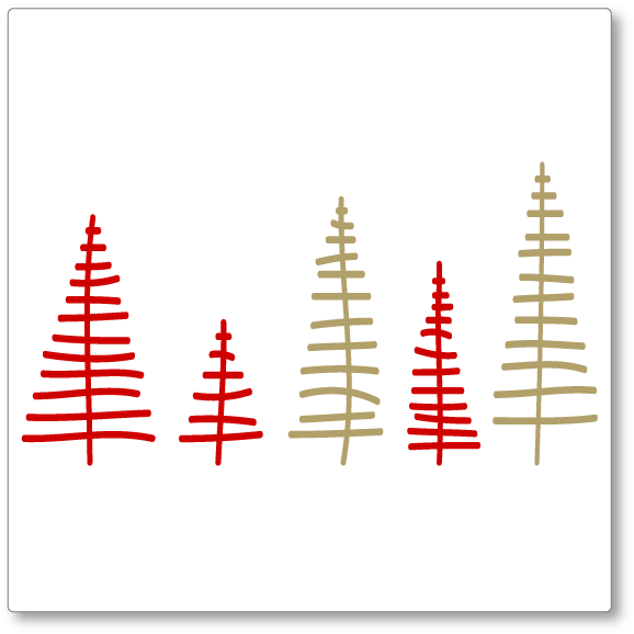 Christmas Tree Modern - Christmas Tree Clipart (644x641), Png Download