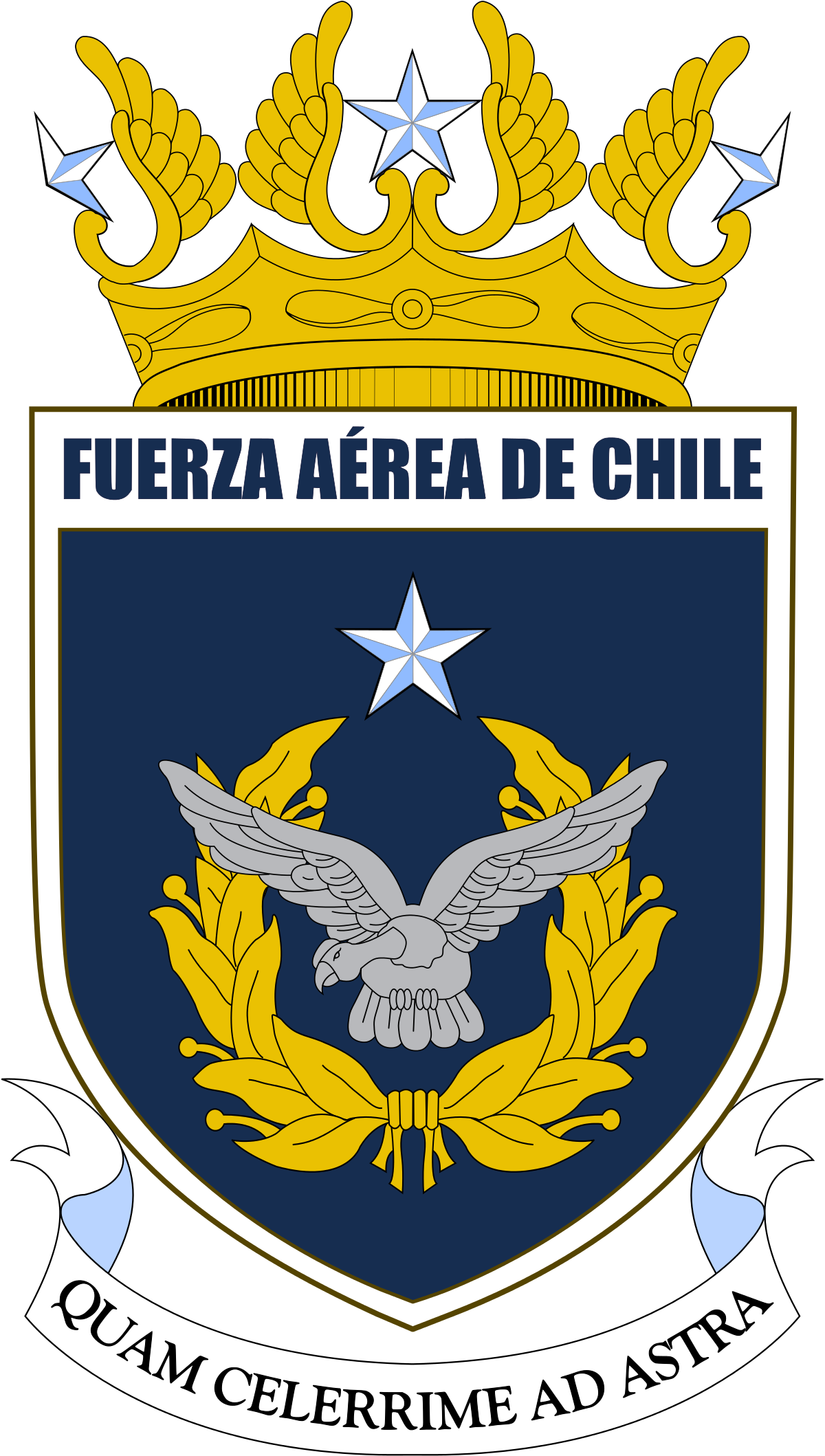 Chilean Air Force Logo Clipart (1200x2118), Png Download