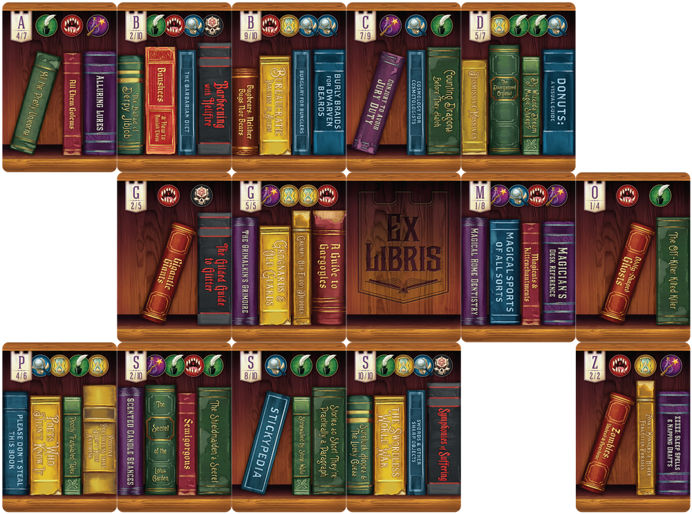As I Mentioned In The Overview This Is A Worker Placement - Ex Libris Board Game Cards Clipart (1024x767), Png Download